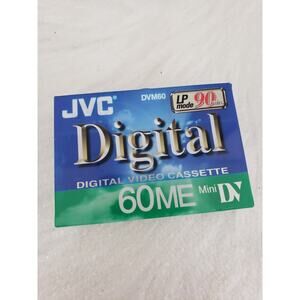 NEW SEALED JVC DV60M‎ 60ME Mini DV Digital Video Cassette LP Mode 90 Minutes